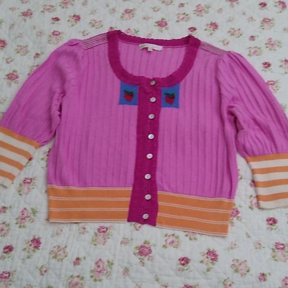 LoveShackFancy Benny Cardigan pink - Picture 7 of 16